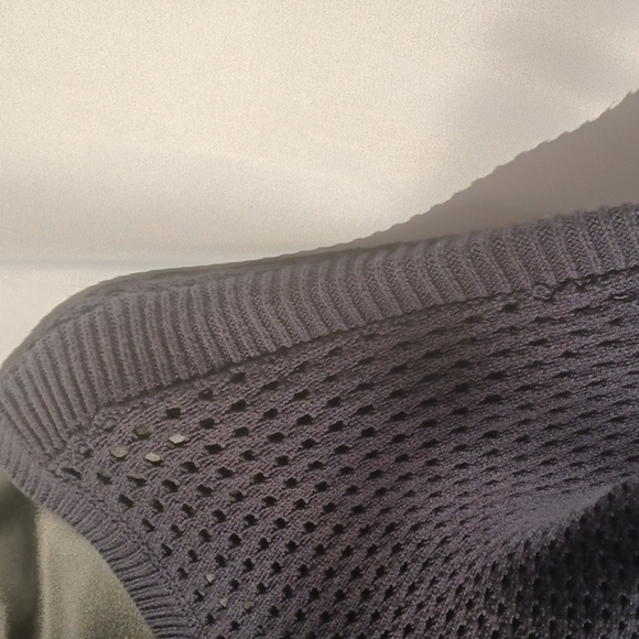 Sonoma Navy Open weave Crewneck Sweater - Picture 4 of 10